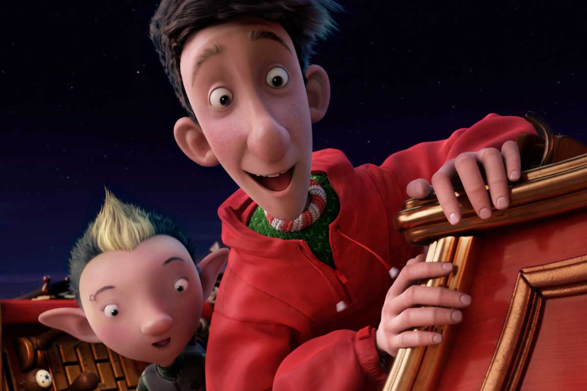 A scene from the film 'Arthur Christmas'