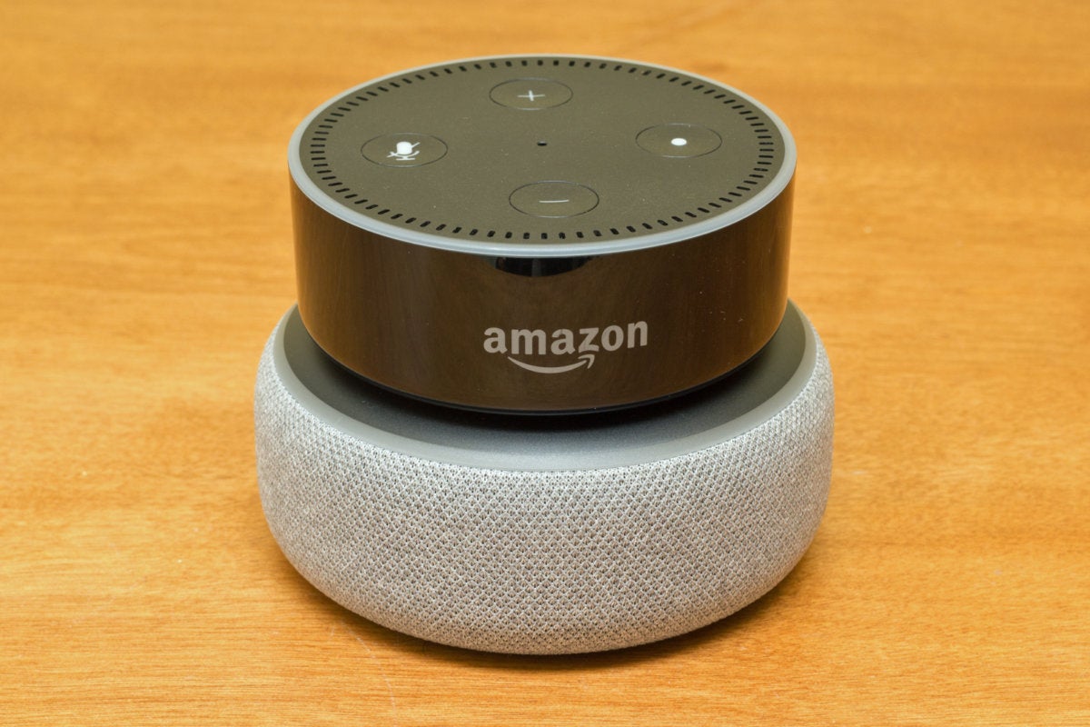 2nd gen vs 3rd gen echo dot stacked