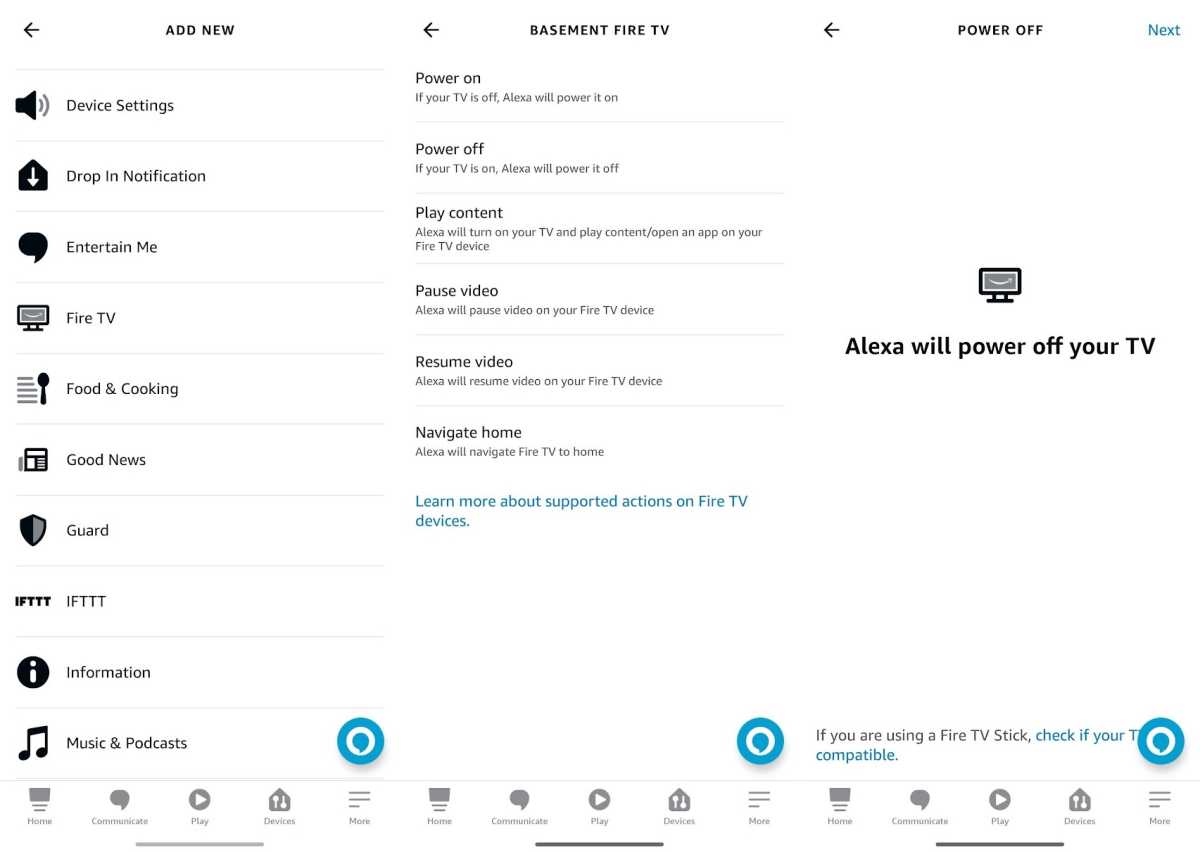 Adding an action to an Alexa Routine