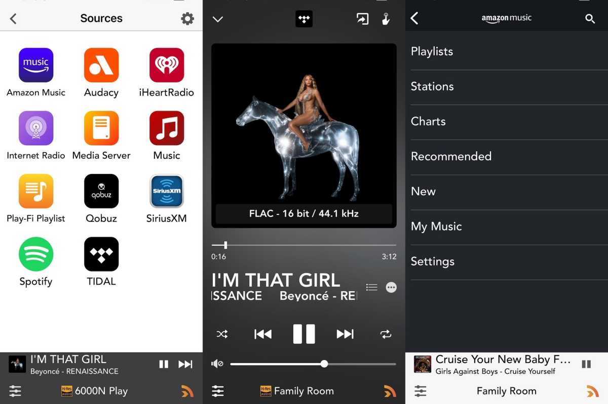 Audiolab 6000N Play-Fi app screenshots
