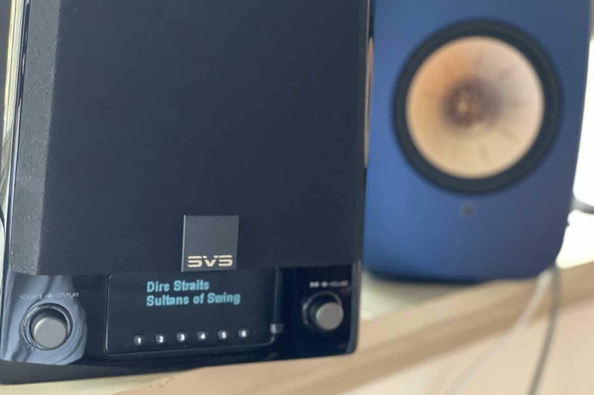 SVS Prime Wireless Pro next to KEF LSX II