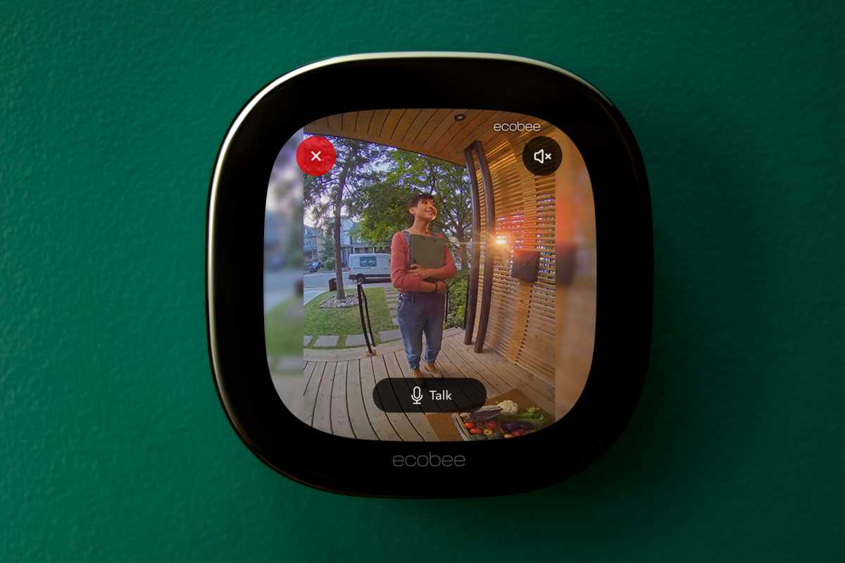 Ecobee Smart Video Doorbell streaming to thermostat