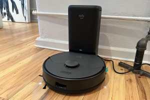 Eufy’s X8 Pro robot vacuum cleans the hair off its own brush