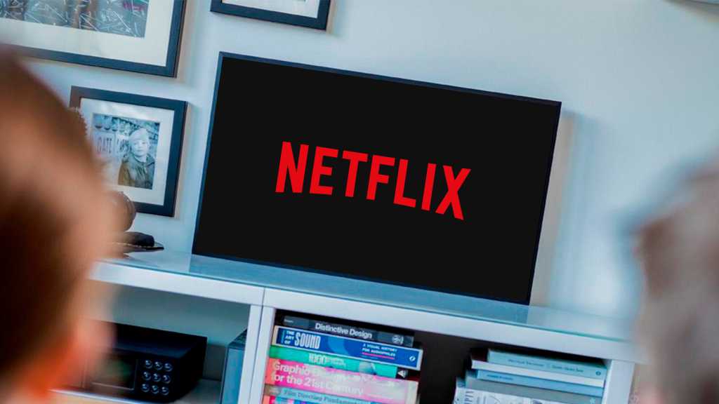 Logo de Netflix en una TV