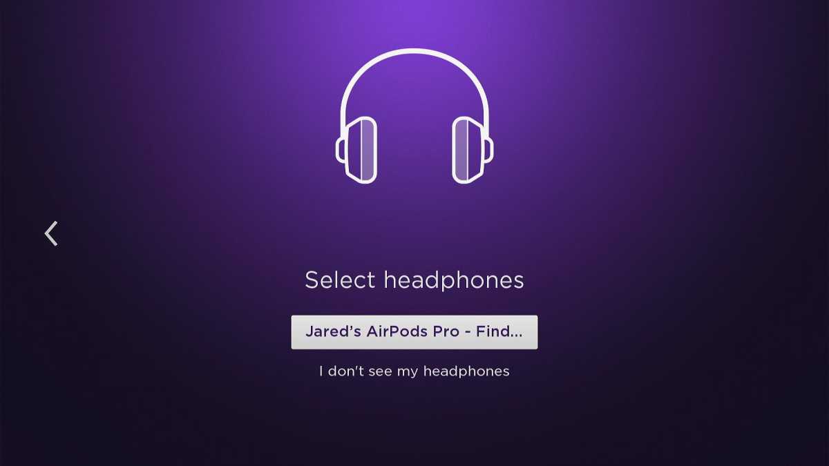 Roku Ultra headphone pairing