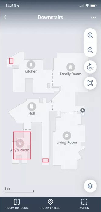 iRobot Roomba j7 app map view