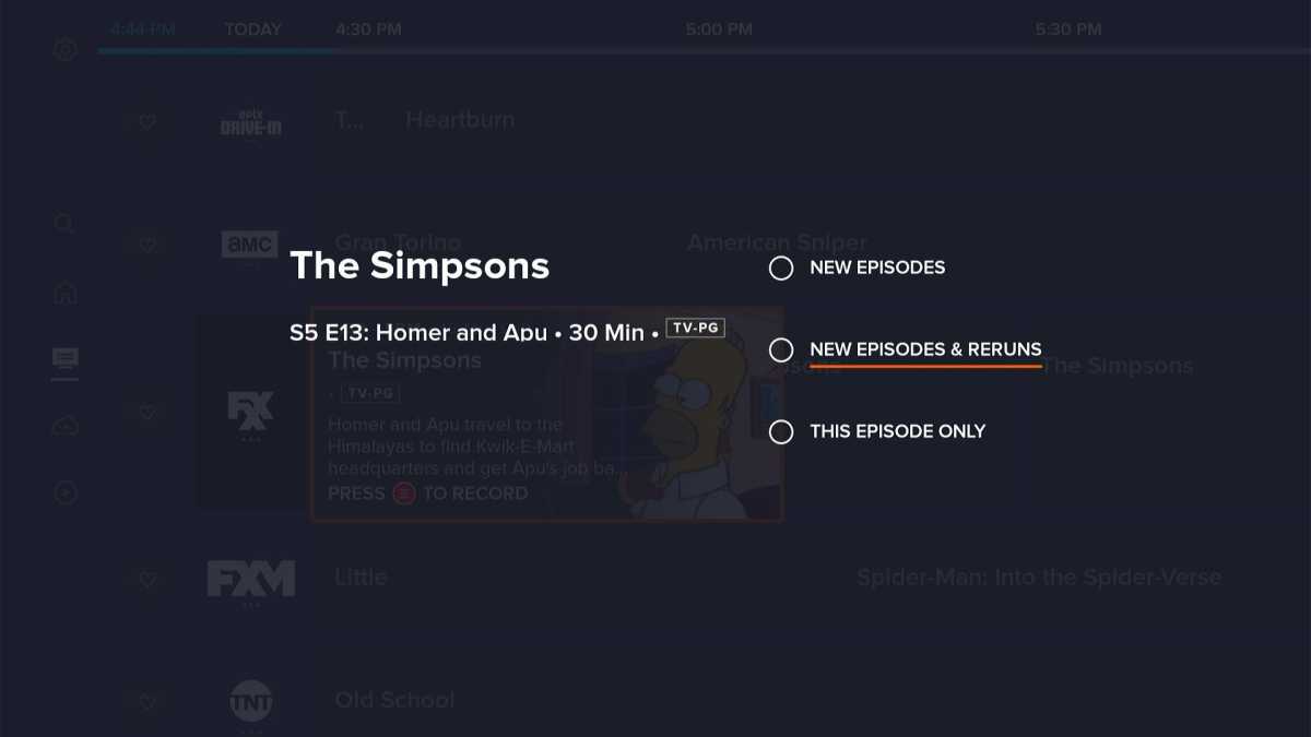 Sling TV recording options