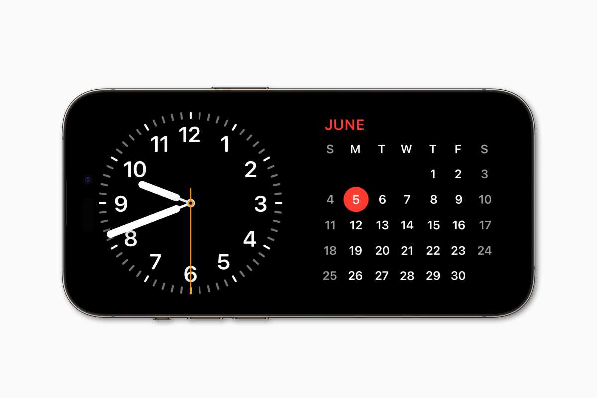 StandBy clock calendar